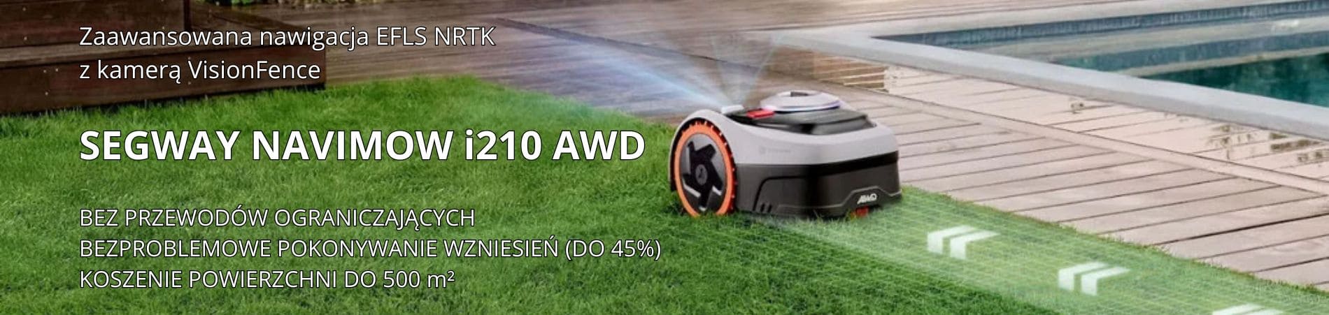 Baner - robot koszący Segway i205 AWD